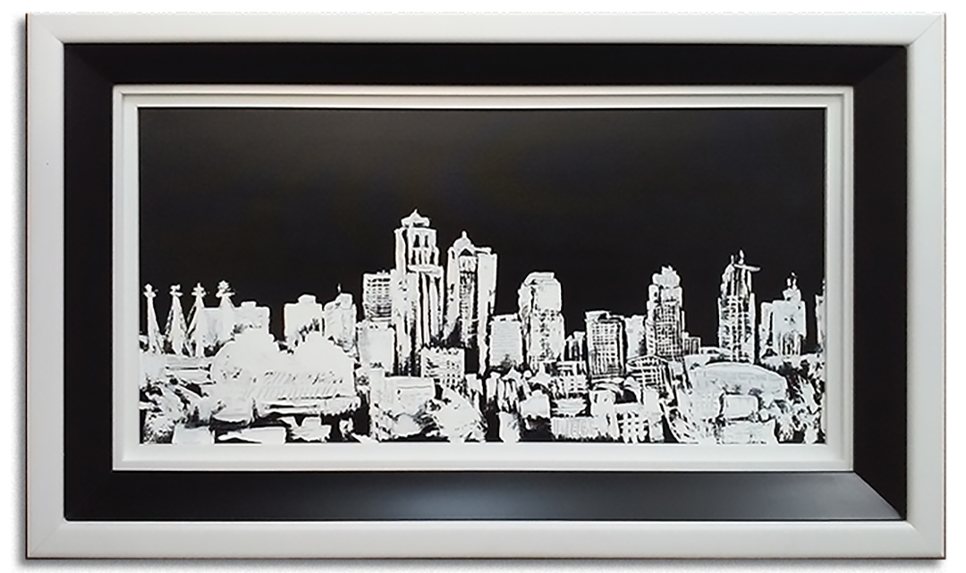KC Skyline Knife Painting